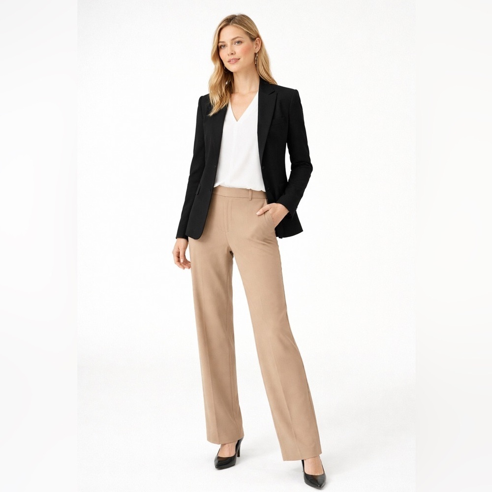 🔥 Eileen Fisher Beige Pants – Quiet Luxury Queen Energy 🔥